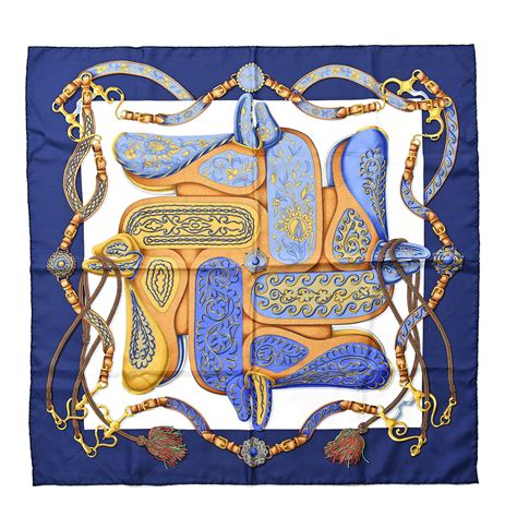 HERMES Silk Festival des Amazones Scarf 90 